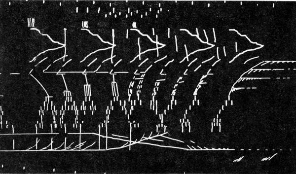 Фотоснимок части партитуры АНС'а. Рукой композитора Н. Никольского здесь нарисован фрагмент его «Фантазии №4».