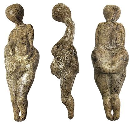 Женская статуэтка из бивня мамонта (Костёнки. Долина р. Дон. Палеолит).