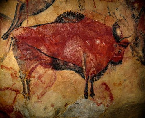 Изображение бизона (Альтамирская пещера. Испания).