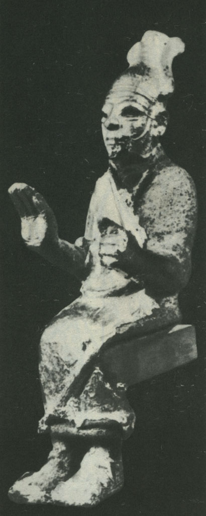 Верховный бог Эл (угаритский Илу).Позолоченная статуэтка из Угарита