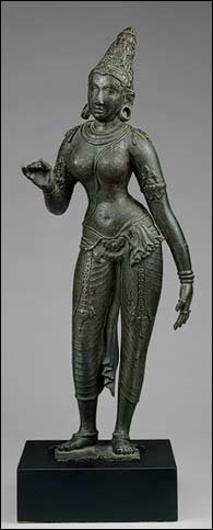 Парвати, супруга бога Шивы; XII век, династия Чола (слепок)