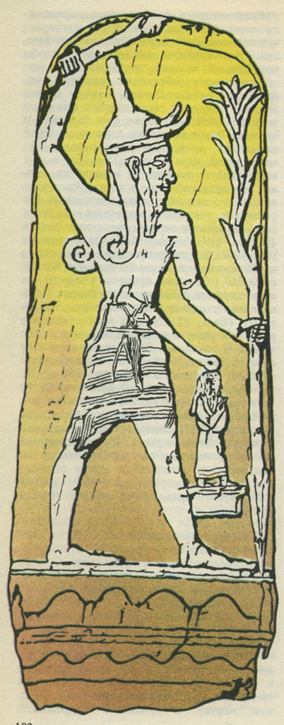Угаритский бог грома и молнии (Силач Балу), податель огня.