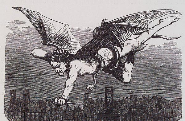 Jacques Cazotte «Lucifer flying»