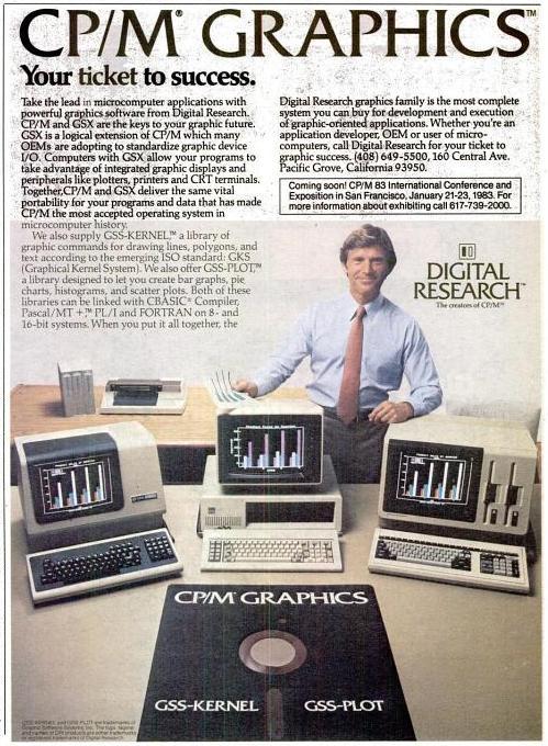 Реклама CP/M. Журнал InfoWorld, середина 1980-х годов